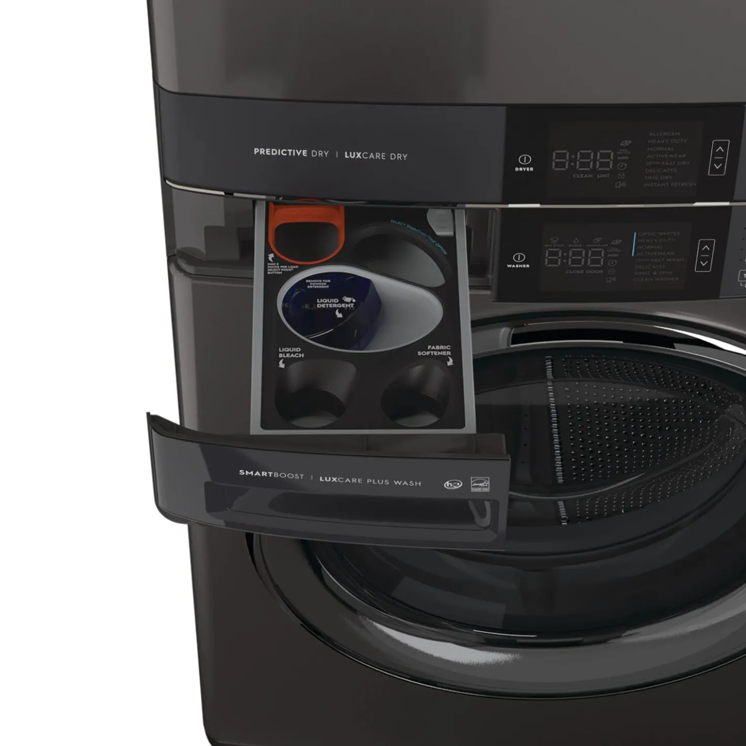 ELECTROLUX Tour de lavage, Inox noir, 27", Chargement frontal - ELTE760CAT