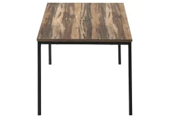 Ens de tables - 3mcx, faux bois brun, métal noir - Monarch