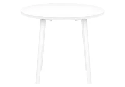 Ens salle à manger - 3mcx, dessus blanc, métal blanc