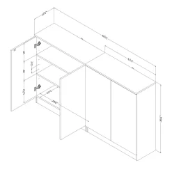 Ensemble de 2 buffets - South Shore