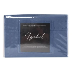 Ensemble de draps 2 simple XL en microfibre - bleu