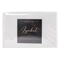 Ensemble de draps double en microfibre - blanc