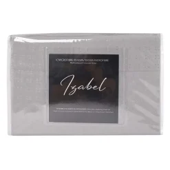 Ensemble de draps queen en microfibre - gris ciment