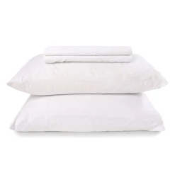 Ensemble de draps queen en microfibre - blanc