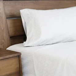 Ensemble de draps simple en microfibre - blanc
