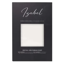 Ensemble de draps simple XL en bambou - blanc
