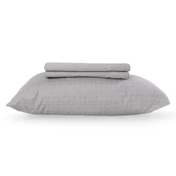 Ensemble de draps simple en microfibre - gris ciment