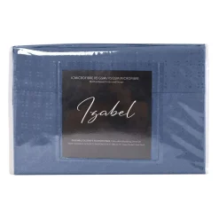 Ensemble de draps simple en microfibre - bleu