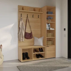 Ensemble de meubles d'entrée 3 mcx - naturel