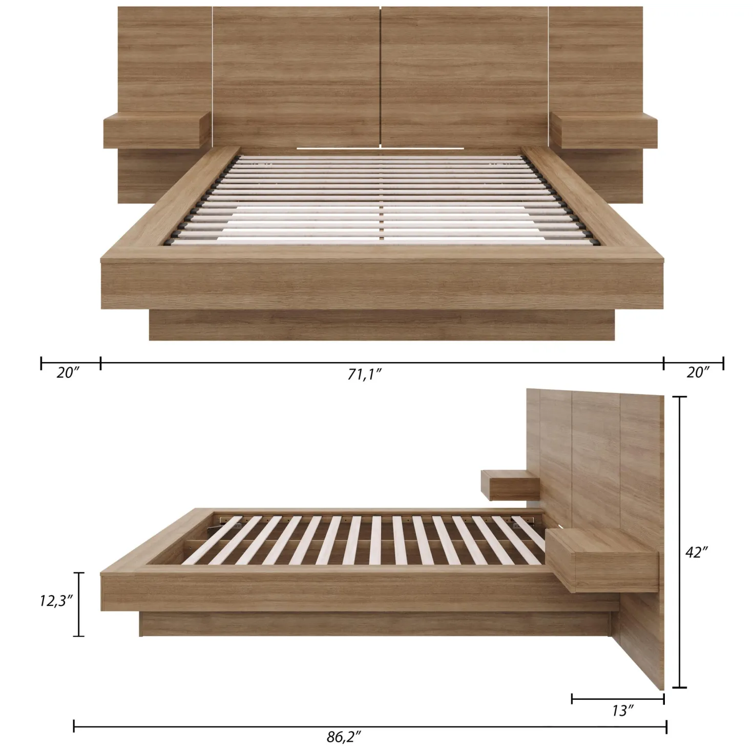 Ensemble grand lit (60") - 4 mcx - Nexera