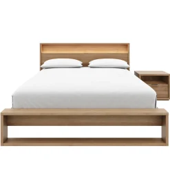 Ensemble grand lit avec éclairage (60") - 3 mcx - Nexera
