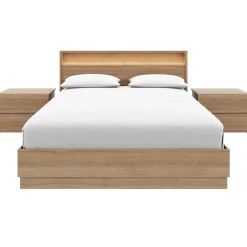 Ensemble grand lit avec éclairage (60") - 4 mcx - Nexera
