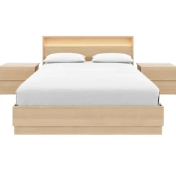 Ensemble grand lit avec éclairage (60") - 4 mcx - Nexera