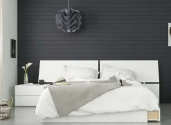 Ensemble grand lit avec lumières (60") - 3 mcx - Nexera
