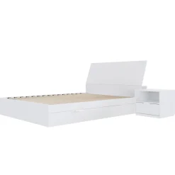 Ensemble grand lit avec rangement (60") - 3 mcx - Nexera
