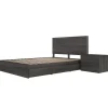 Ensemble grand lit avec rangement (60") - 3 mcx - Nexera