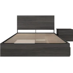 Ensemble grand lit avec rangement (60") - 3 mcx - Nexera