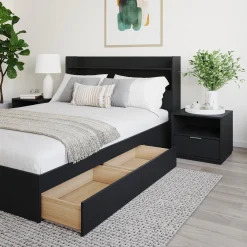 Ensemble lit double avec rangement (54