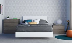 Ensemble lit double avec rangement (54") - 4mcx - Nexera
