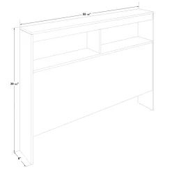 Ensemble lit double avec rangement 6 tiroirs, tête de lit et table de chevet (54