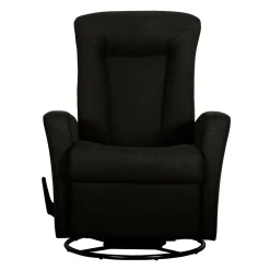 Fauteuil berçant pivotant inclinable - noir
