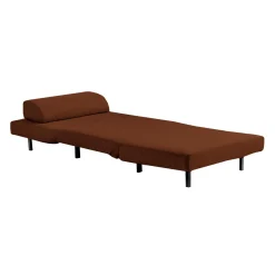 Fauteuil convertible pivotant - rouille