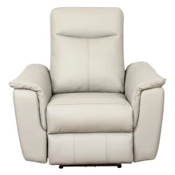 Fauteuil inclinable électrique en cuir véritable