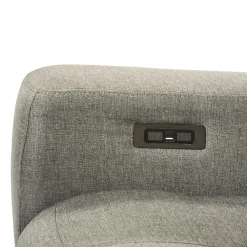 Fauteuil inclinable électrique berçant et pivotant avec appui-tête ajustable