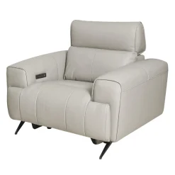 Fauteuil électrique inclinable en cuir véritable