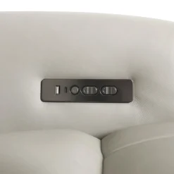 Fauteuil électrique inclinable en cuir véritable