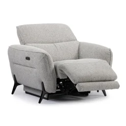 Fauteuil électrique inclinable avec appui-tête ajustable - tissu