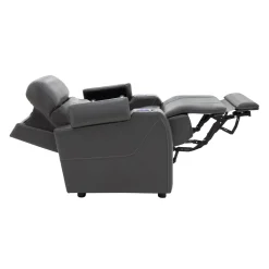 Fauteuil électrique inclinable et système audio intégré - gris