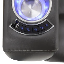 Fauteuil électrique inclinable et système audio intégré - gris