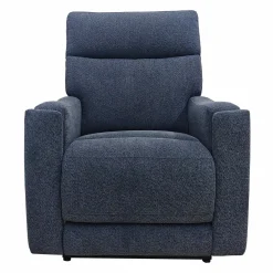 Fauteuil lève-personne inclinable électrique avec massage, chaleur et appui-tête ajustable - bleu