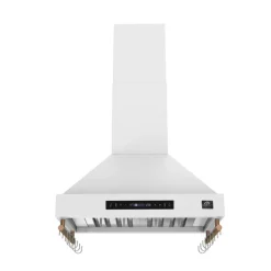 FORNO Hotte murale 30" Cheminée Blanc 29.3" , 375 PI3/MIN-FRHWM5503-30