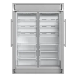 FORNO Réfrigérateur/Congélateur convertible 27,2 pi3 60 po Inox Côte à côte - FFFFD1722-60