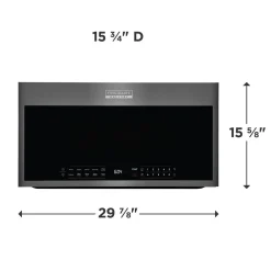 FRIGIDAIRE GALLERY Micro-ondes/hotte, Inox noir, 30