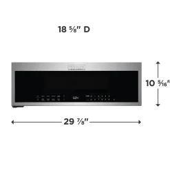 FRIGIDAIRE GALLERY Micro-ondes/hotte, Inox, 30