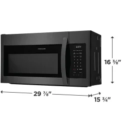 FRIGIDAIRE Micro-ondes/hotte, Inox noir, 30