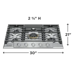 Frigidaire Professional Plaque de cuisson Gaz Inox 30