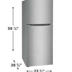 FRIGIDAIRE Réfrigérateur 11,6 pi3 24 po Inox Congélateur en haut - FFET1222UV