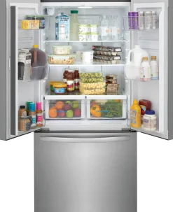 FRIGIDAIRE Réfrigérateur 17,6 pi3 32 po Inox Congélateur en bas, Portes françaises - FRFG1723AV