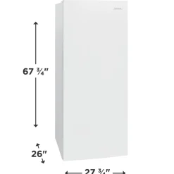 FRIGIDAIRE Réfrigérateur 16 pi 28 po Blanc Congélateur convertible - FFUE1626AW