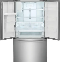FRIGIDAIRE Réfrigérateur 27,8 pi3 36 po Inox Congélateur en bas, Portes françaises - FRFS2823AS
