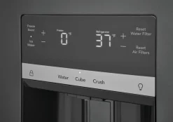 FRIGIDAIRE Réfrigérateur 27,8 pi3 36 po Inox noir Congélateur en bas, Portes françaises - FRFS2823AD