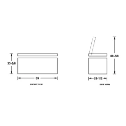 GE Congélateur 15,7 pi3, Blanc, Horizontal, 65
