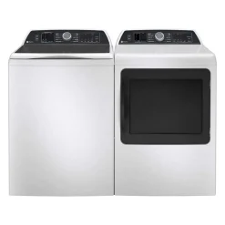 GE Ensemble laveuse et secheuse, Blanc, Chargement par le haut