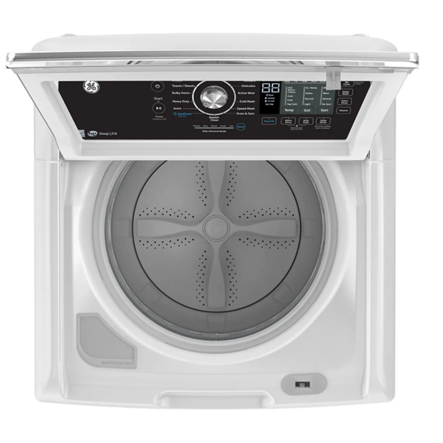 GE Ensemble laveuse sécheuse, Blanc, Chargement par le haut