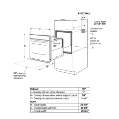 GE Four encastré Acier inoxydable29.75