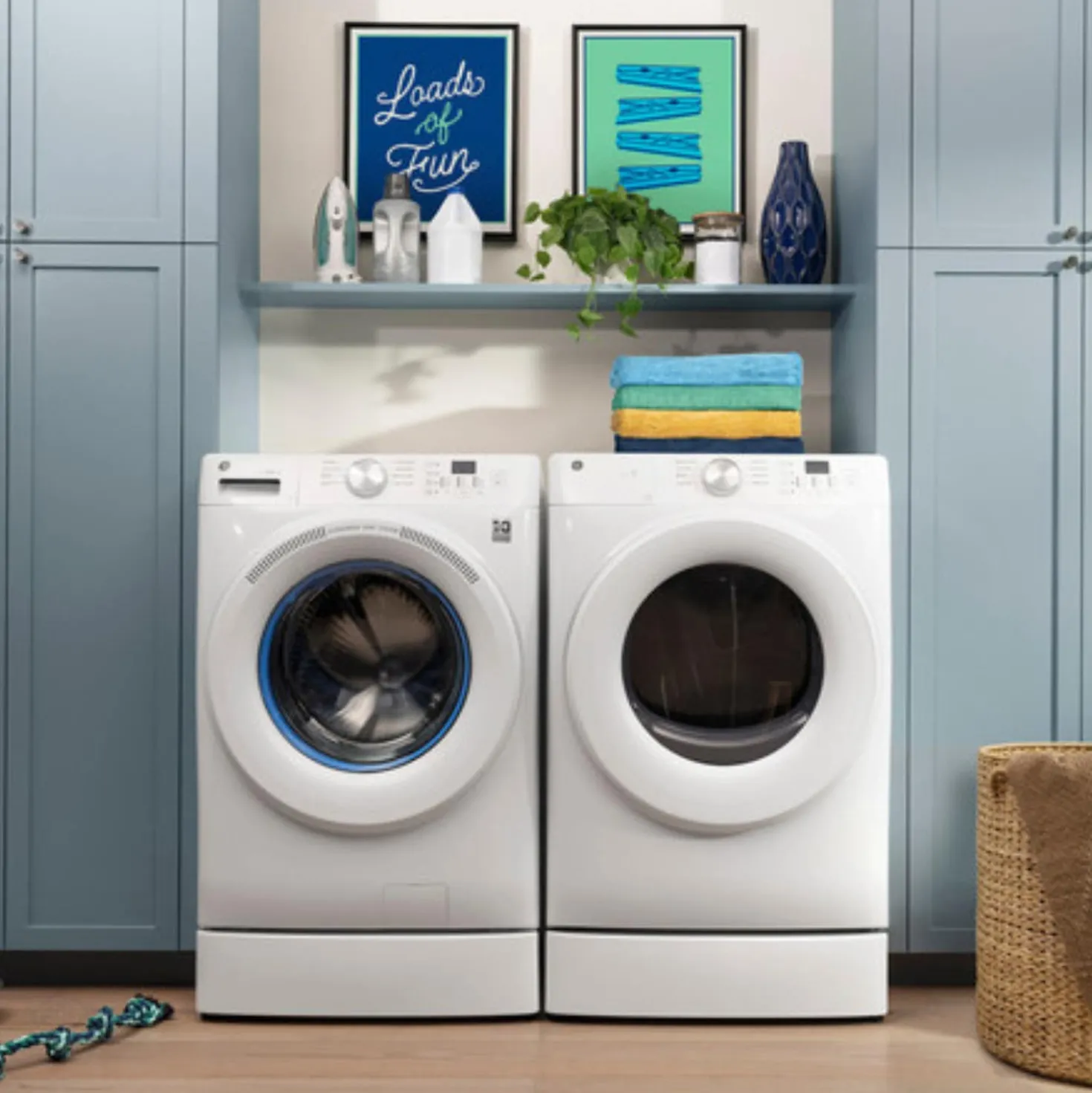 GE Laveuse Chargement frontal Blanc 28" - GFW350SSYWW